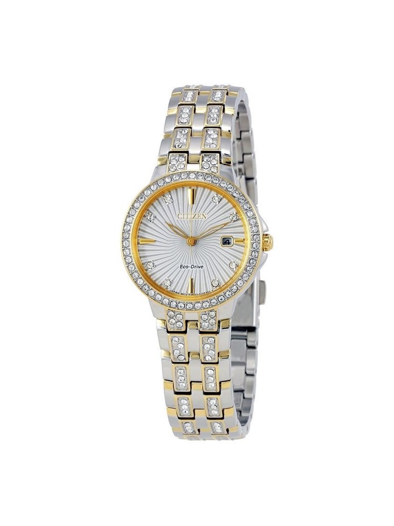 Nwt Citizen Silhouette Crystal Silver Dial Ladies Watch